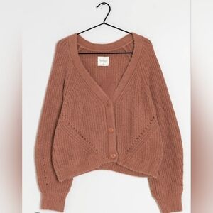 Abercrombie & Fitch Warm Brown Knit Cardigan
